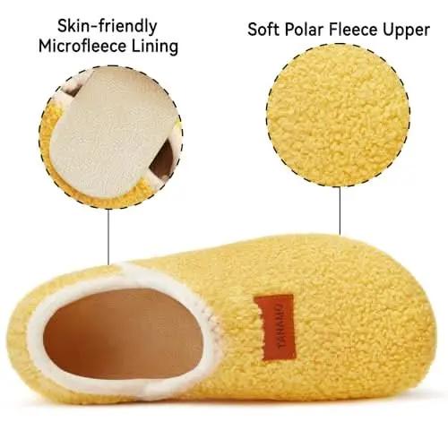 House Slippers for Women Men Indoor Barefoot Slippers Socks Furry Slip on House Shoes Cozy Comfy Slippers for Home Bedroom Travel Yoga - Love Salve